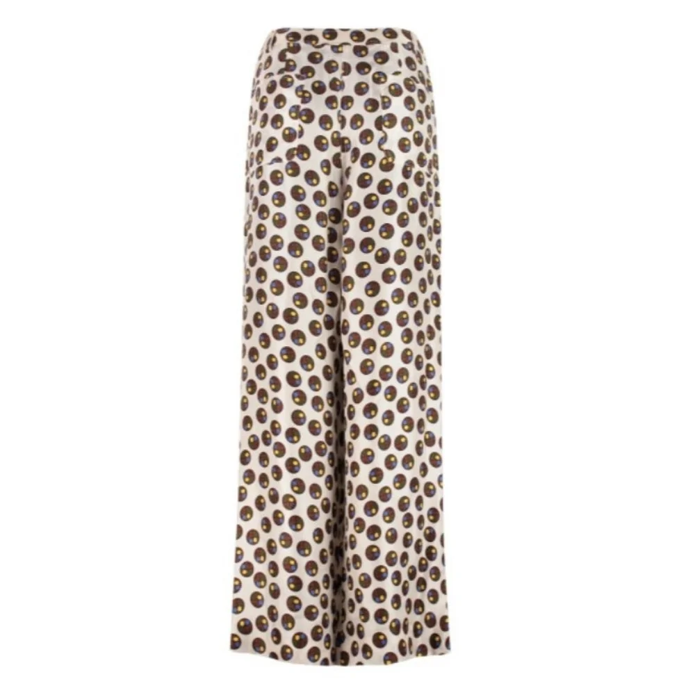 Tory Burch Reva Printed Silk Wide Leg Pants Size 6 NWT